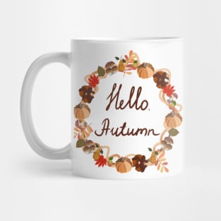 Hello autumn design fall Mug